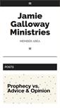 Mobile Screenshot of jamiegalloway.com